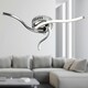 image 6 of First Choice Lighting Ara Chrome LED Flush Ceiling Light Chrome