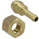image 1 of Welding Gas Hose Connector 1/4 Hose Tail with 3/8 BSP Left Handed Thread 1pc