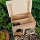 image 7 of GEEZY Hedgehog House Shelter Hibernation Den Wooden Outdoor Garden Box