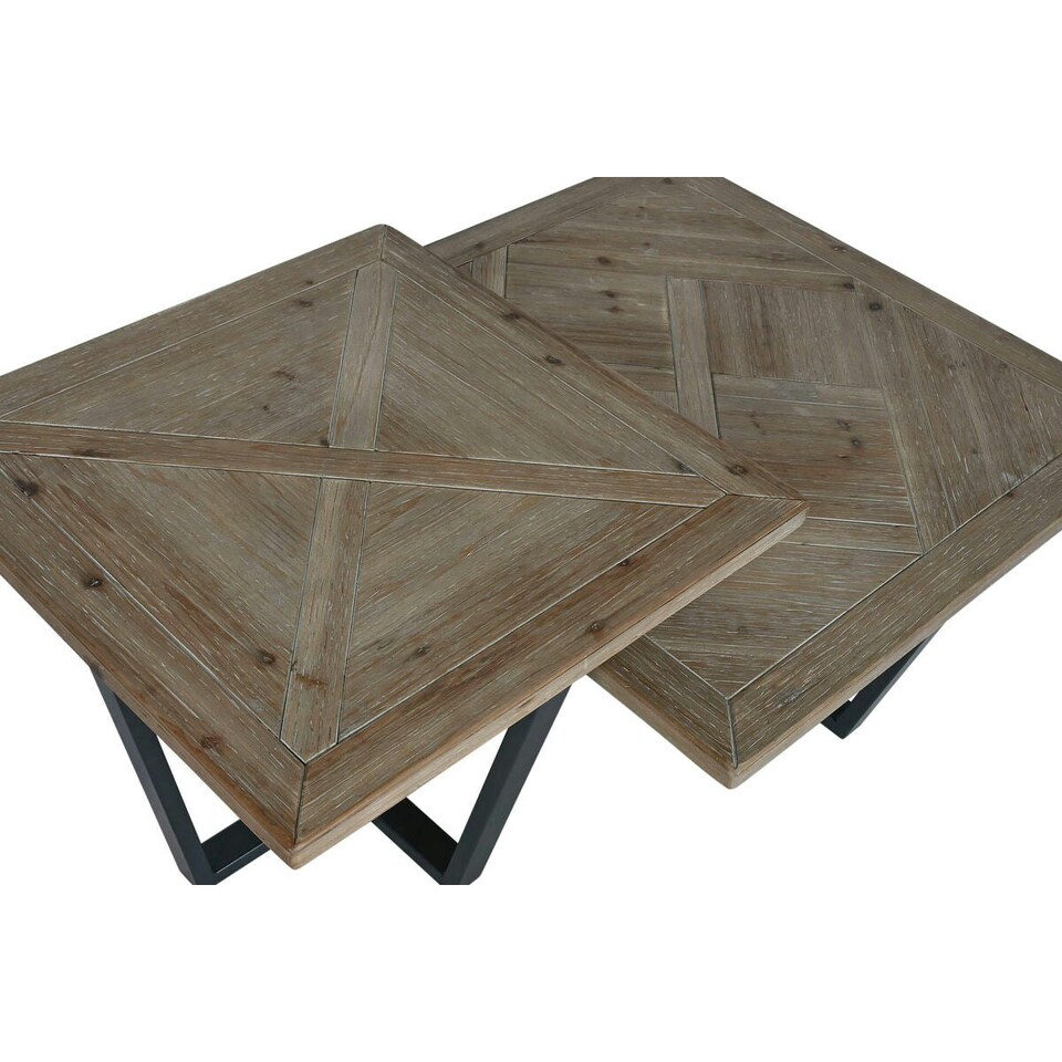 image 1 of Centre Table Home ESPRIT Black Natural Metal Fir wood 118 x 78 x 45 cm N/A