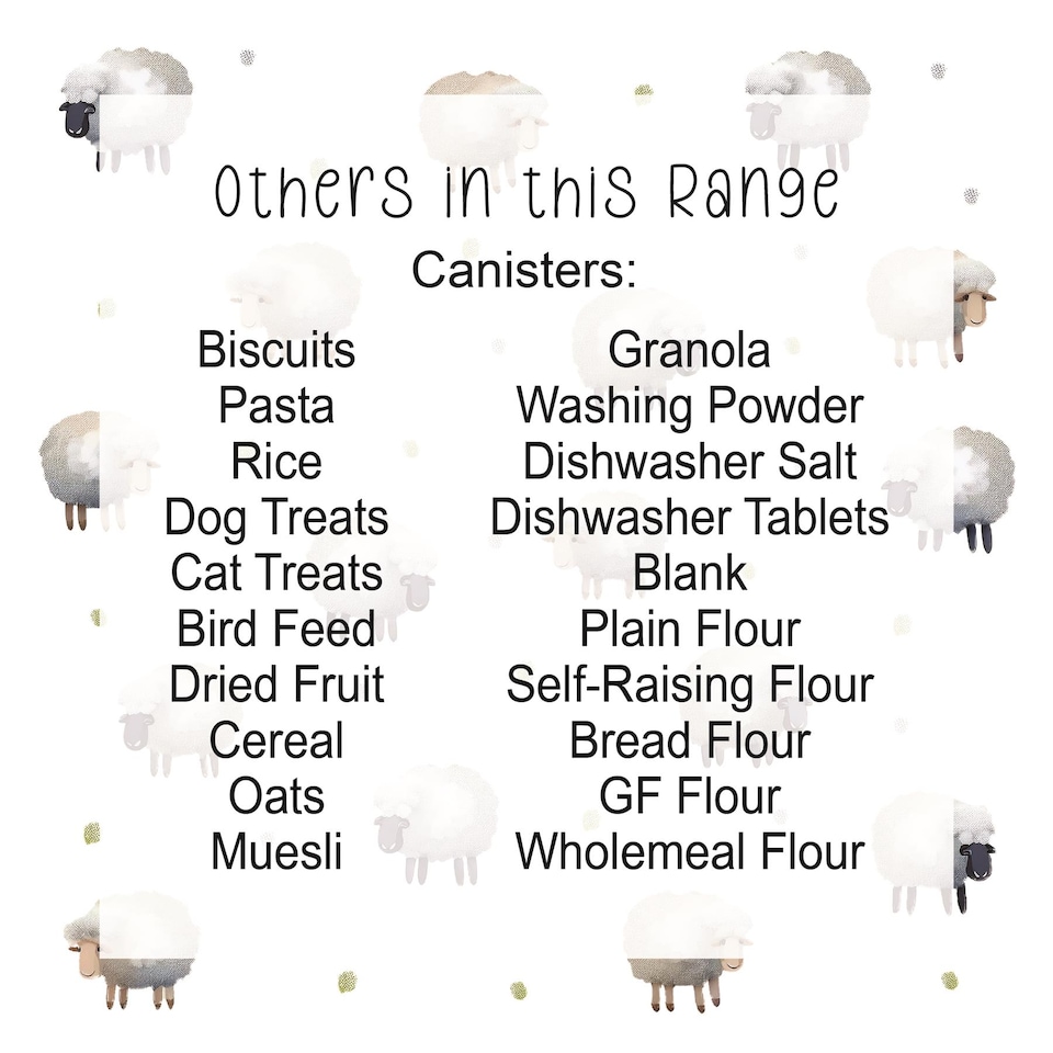 image 1 of Spring Sheep Dishwasher Tablets Storage Tin