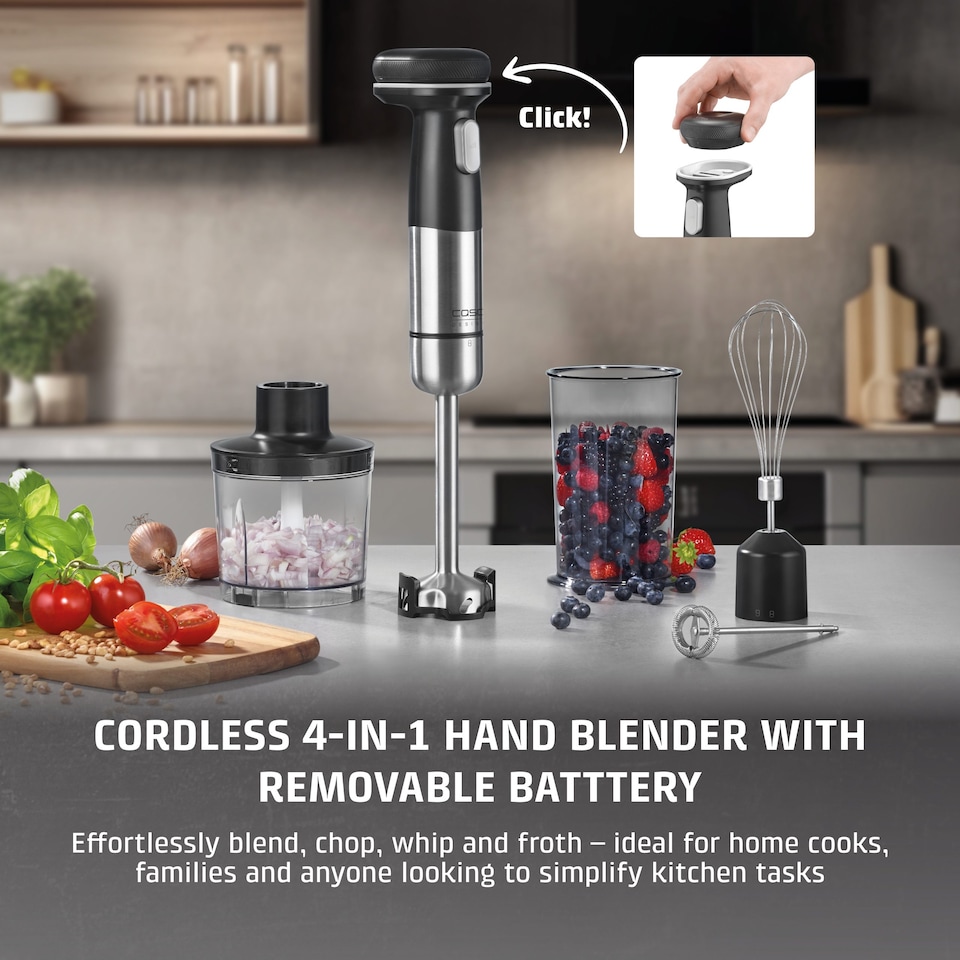 image 1 of Caso Design Click & Mash Cordless Hand Blender