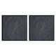 image 2 of Square Stomp Stone Grey Slate Stepping Stones - Pack of 2