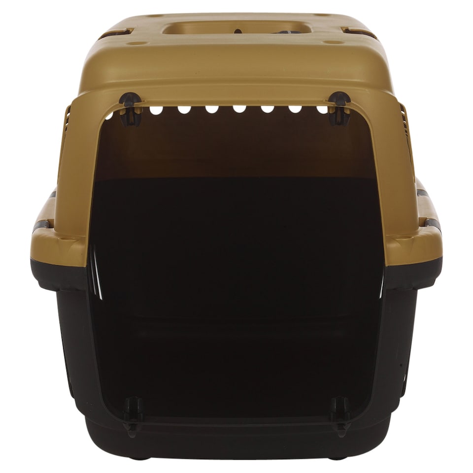 image 1 of Dog Pet Carrier Transporter Cage 46x31x32cm | Yellow | Not provided | 1