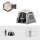 image 5 of Outsunny Instant Camping Tent, 4 Person Easy Setup Dome Tent | Grey | Dark Grey | 2.8L x 2.4W x 1.55H m