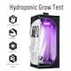 image 4 of Outsunny Mylar Hydroponic Grow Tent w/ Floor Tray for Indoor Plant 60x60x140cm