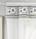 image 2 of Tyrone Textiles Keswick Black Floral Embroidery Window Set With Matching Tie Backs -  98x48" (249x122cm)