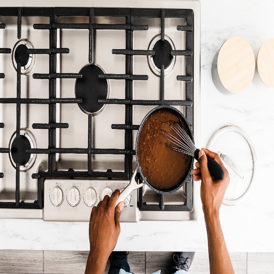 image 1 of Ninja C63000UK ZEROSTICK Stainless Steel 3-Piece Pan Set