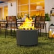 image 7 of Outsunny 48.5cm Smokeless Wood Burning Firepit Metal Fire Pit, Dark Grey | Grey | Dark Grey