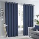 image 1 of Fusion Sorbonne Eyelet Curtains Navy