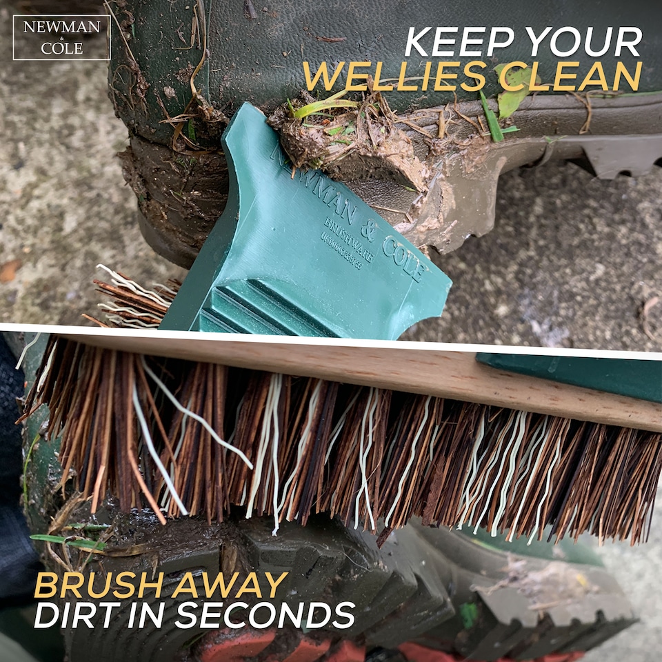 image 1 of Boot Brush Mud Remover with Scraper Stiff Bristles Brush to Remove Dirt and Muds for Footwears
