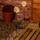 image 2 of ValueLights 2 Pack Solar Powered Outdoor Fairy Globe Spike Lights Garden Stake Lamp
