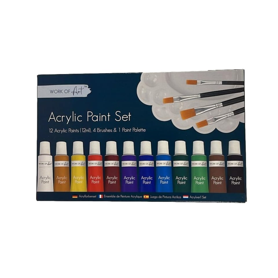 image 1 of 17 Pieces Artists Acrylic Paint Set