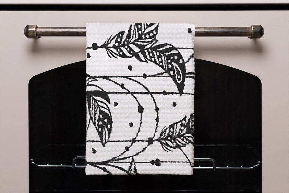 image 1 of Hand drawn Bohemian chic style (Kitchen Towel)