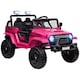 image 1 of AIYAPLAY Kids Ride On Car, 12V Electric Car for Kids with 4 Spring Suspension Wheels, Parental Remote Control, Music Horn LED Lights, Pink