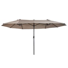 Outsunny 4.6M Garden Patio Umbrella Canopy Parasol Sun Shade witho Base