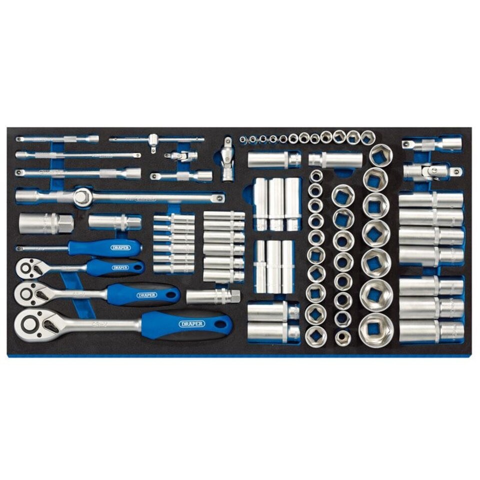 84Pc 1/4"3/8"1/2" Socket Set - 63540