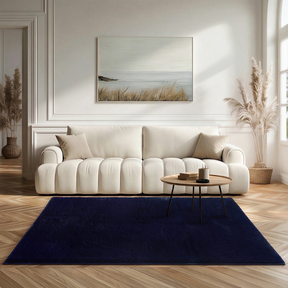 image 1 of Softie Short Pile Faux Fur Living Room & Bedroom Rug