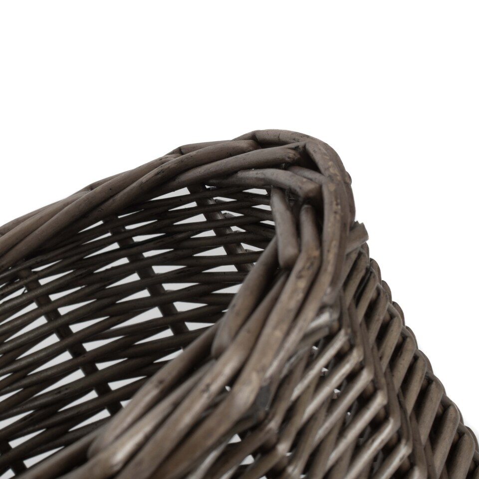 image 1 of 3 Toilet Roll Holder Round Wicker Holder | Brown | Brown | One Size