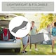 image 5 of Outsunny Set of 2 Zero Gravity Lounge Chair Recliners Sun Lounger Dark Grey