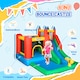image 3 of Outsunny Kids Bouncy Castle w/ Slide Water Pool Climbing Wall & Trampoline | Multi | Blue, Yellow, Green, Red | 208H x 323L x 236Wcm