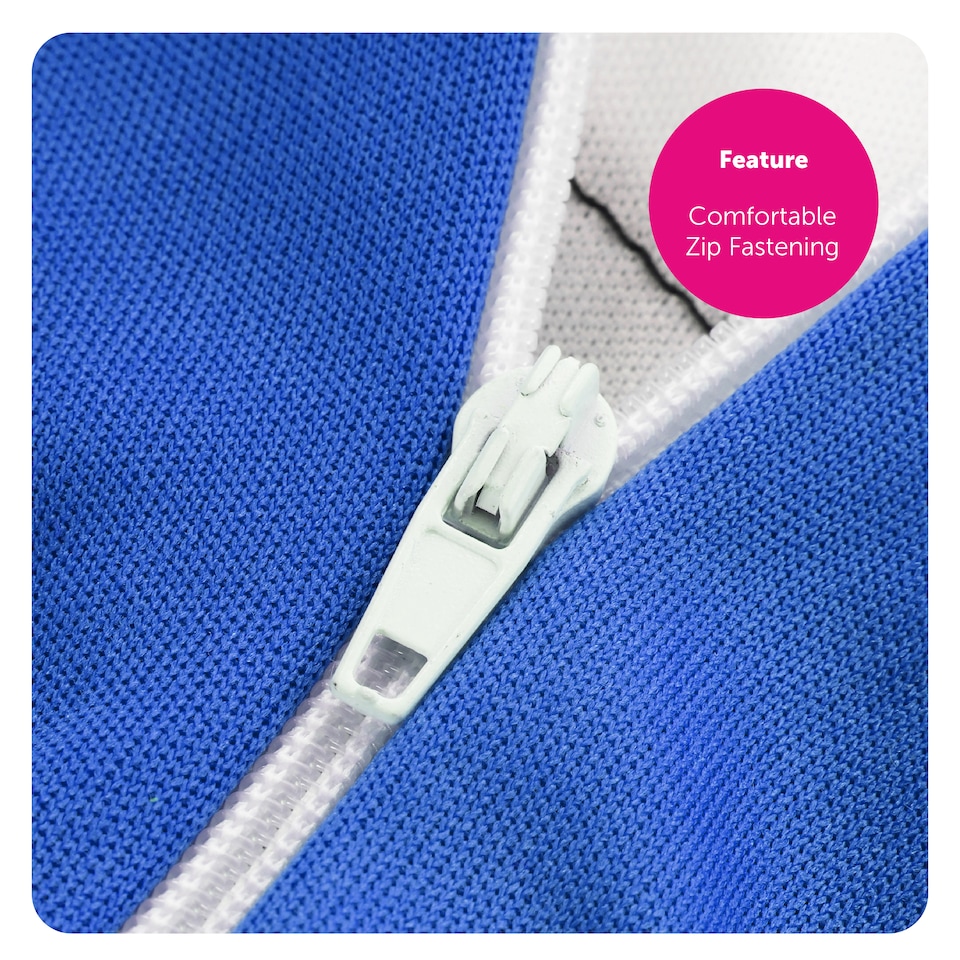 image 1 of Blue Cheerleader Fancy Dress Costume | Blue | XL