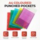 image 2 of Pack of 250 A4 Blue Clear Punched Pockets by Janrax