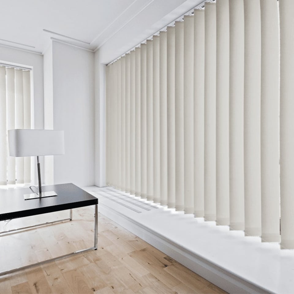 image 1 of Blackout Vertical Blind 60cm x 140cm Cream