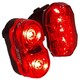 image 2 of AWE AweTwin Red LED Rear Bike Light Set 2 x 0.5W AAA Battery & 5 x Red (SMD) LEDs