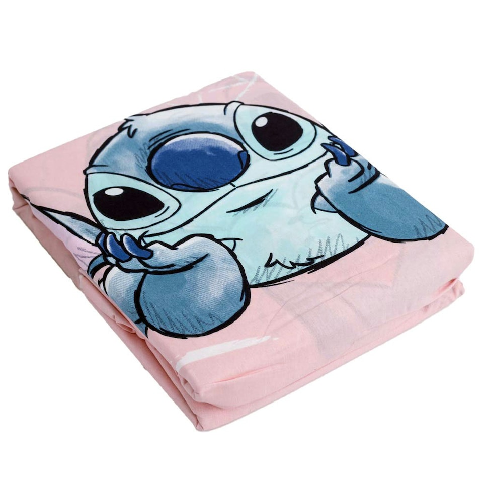 image 1 of Lilo & Stitch Aloha Duvet Cover Set - Dusty Pink - Double
