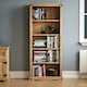image 2 of Vida Designs Corona 5 Shelf Large Bookcase Display Unit, Solid Pine Wood