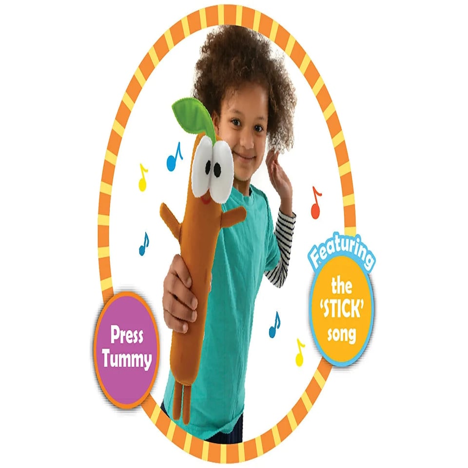 image 1 of Hey Duggee Fun Singing Sticky Stick Stick Soft Toy