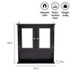 image 4 of VonHaus Shrewsbury Black Bathroom Mirror Cabinet with Storage