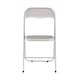 image 4 of 4-Pc Folding Chair Set with Cushioned Velvet Seat and Back | Cream | 4