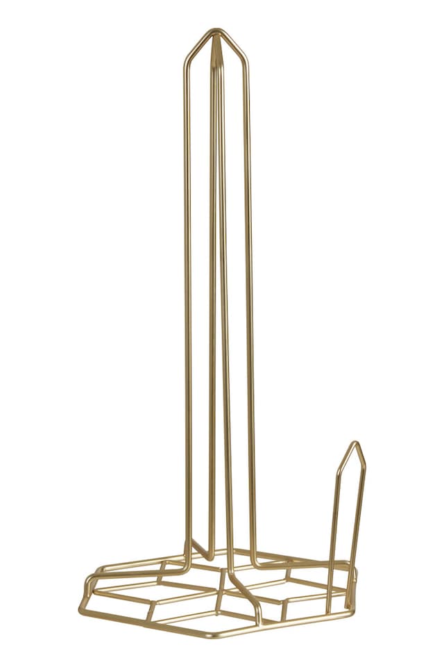 image 1 of Vertex Kitchen Roll Holder With Matte Gold Finish