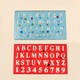 image 2 of Pack of 2 Transparent Plastic Uppercase Lowercase Stencil Ruler Set