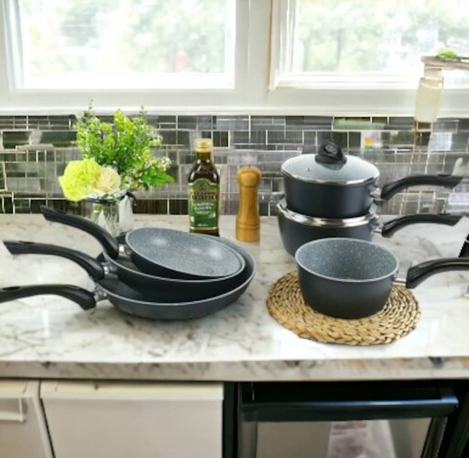 image 1 of 6-PC Aluminum Pots & Pans Set