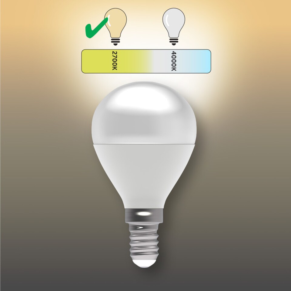 image 1 of BELL Lighting SES E14 Dimmable Golf Ball SMD Warm White 2700k 4.7WLED Bulb