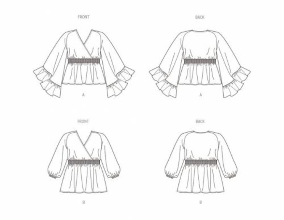 image 1 of Simplicity 6931 Paper Sewing Pattern – Women’s Top, Size W2 (20W–22W–24W–26W–28W), Easy