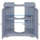 image 6 of Yaheetech  Wooden Bathroom Cabinet with Precut Sink Hole Grey Grey