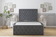 Sloomy Vienna Armour Coniston Special Bed Frame. With 50" Upholstered Headboard 4'6 Double