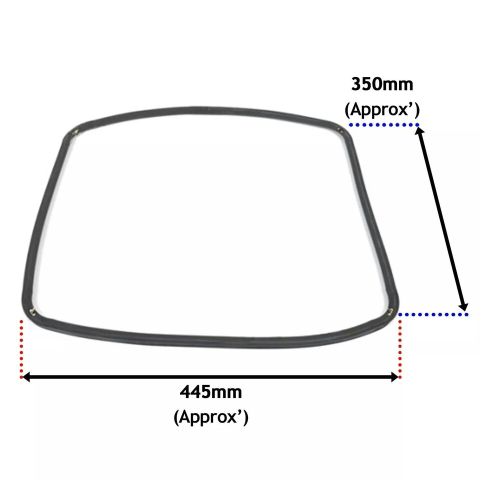 image 1 of SPARES2GO Main Rubber Door Seal compatible with Cooke & Lewis  CLFSB60 CSB60 CSB60A OVFO60 Oven Cookers