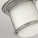 image 2 of Hinkley Hadrian 1 Light Flush Mount Antique Nickel with Opal Glass IP44