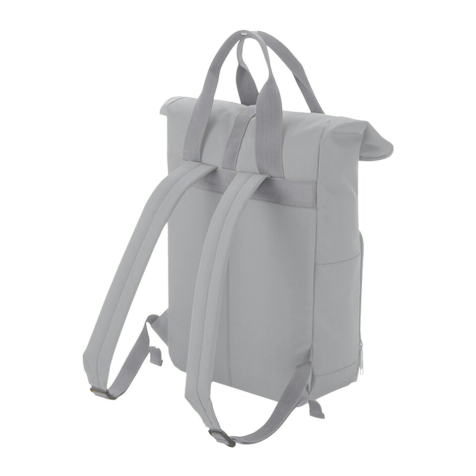 image 1 of BagBase Twin Handle Roll-Top Backpack - Light Grey - One Size