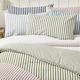 image 5 of Catherine Lansfield Brushed Stripe Cotton Reversible Duvet Cover Set Navy Blue | Blue | Navy Blue | King