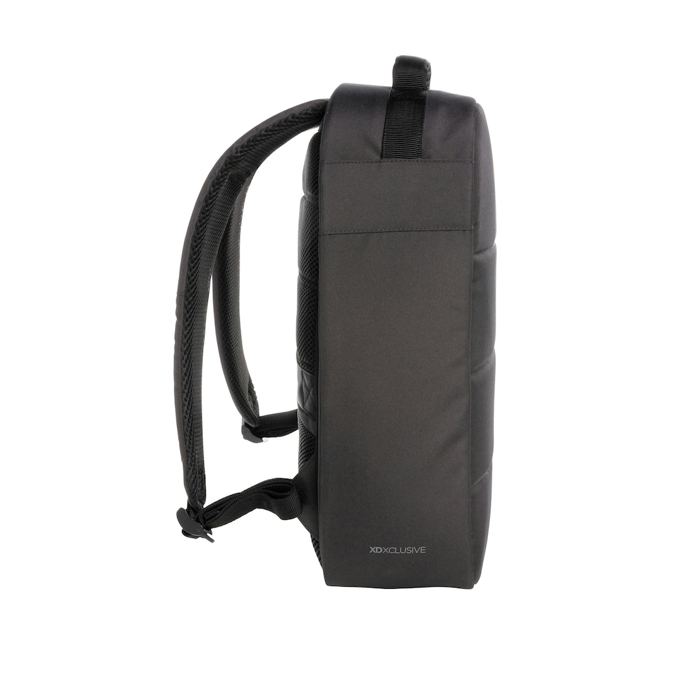 image 1 of XD Xclusive Impact Aware RPET Anti-Theft Laptop Backpack - Black - One Size Black