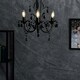 image 1 of ValueLights Odelia 3 Way Black Ceiling Light Chandelier