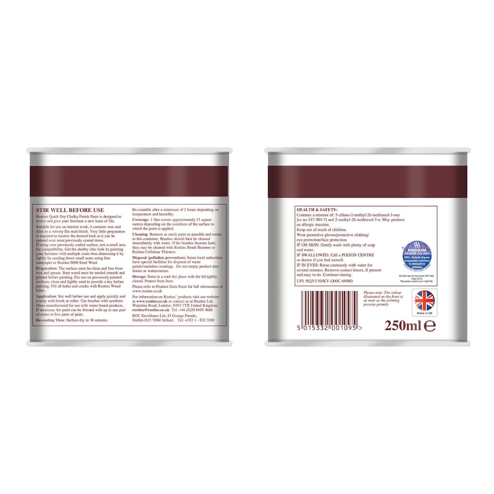 image 1 of Chalky Finish Paint Kenwood Cream 250Ml