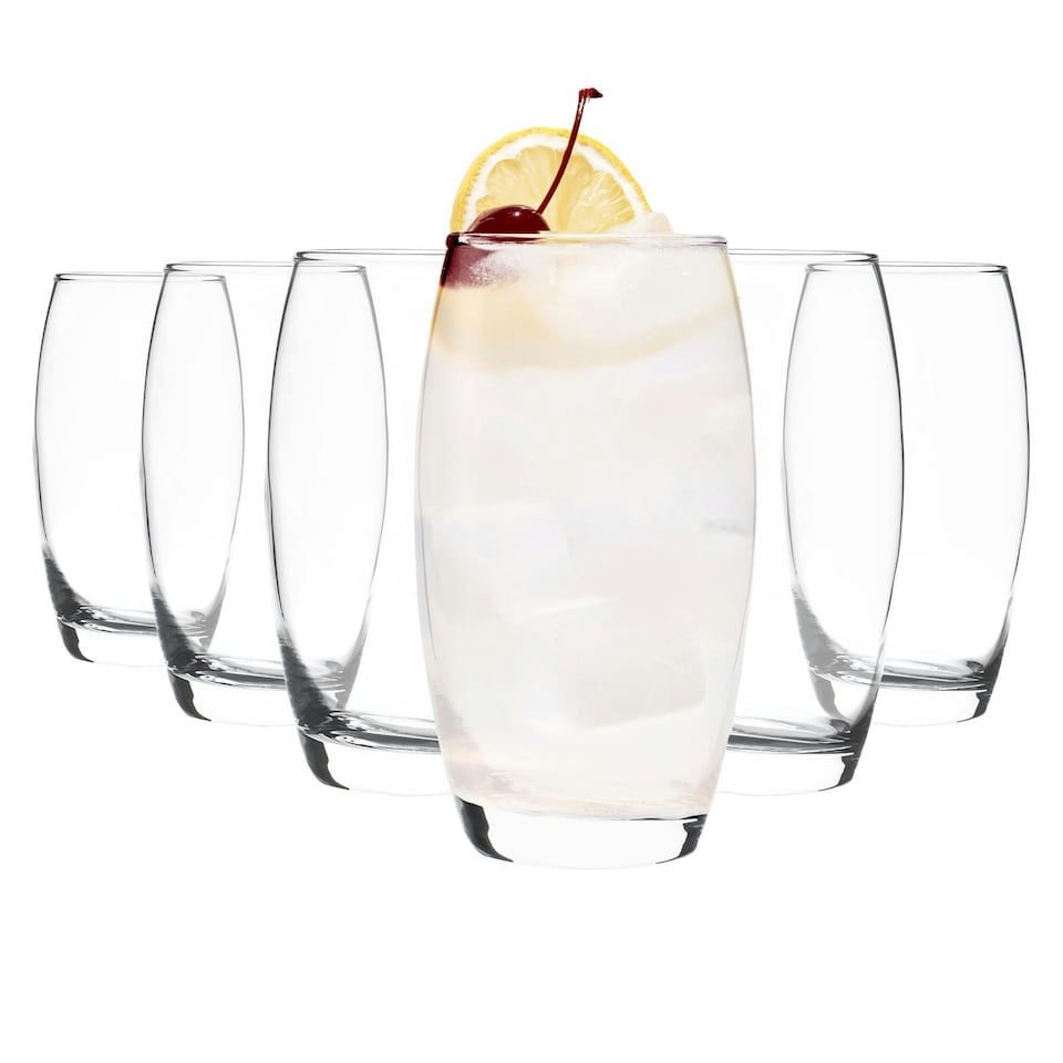 image 1 of LAV Empire Highball Glasses - 510ml - Clear - Pack of 6 Clear