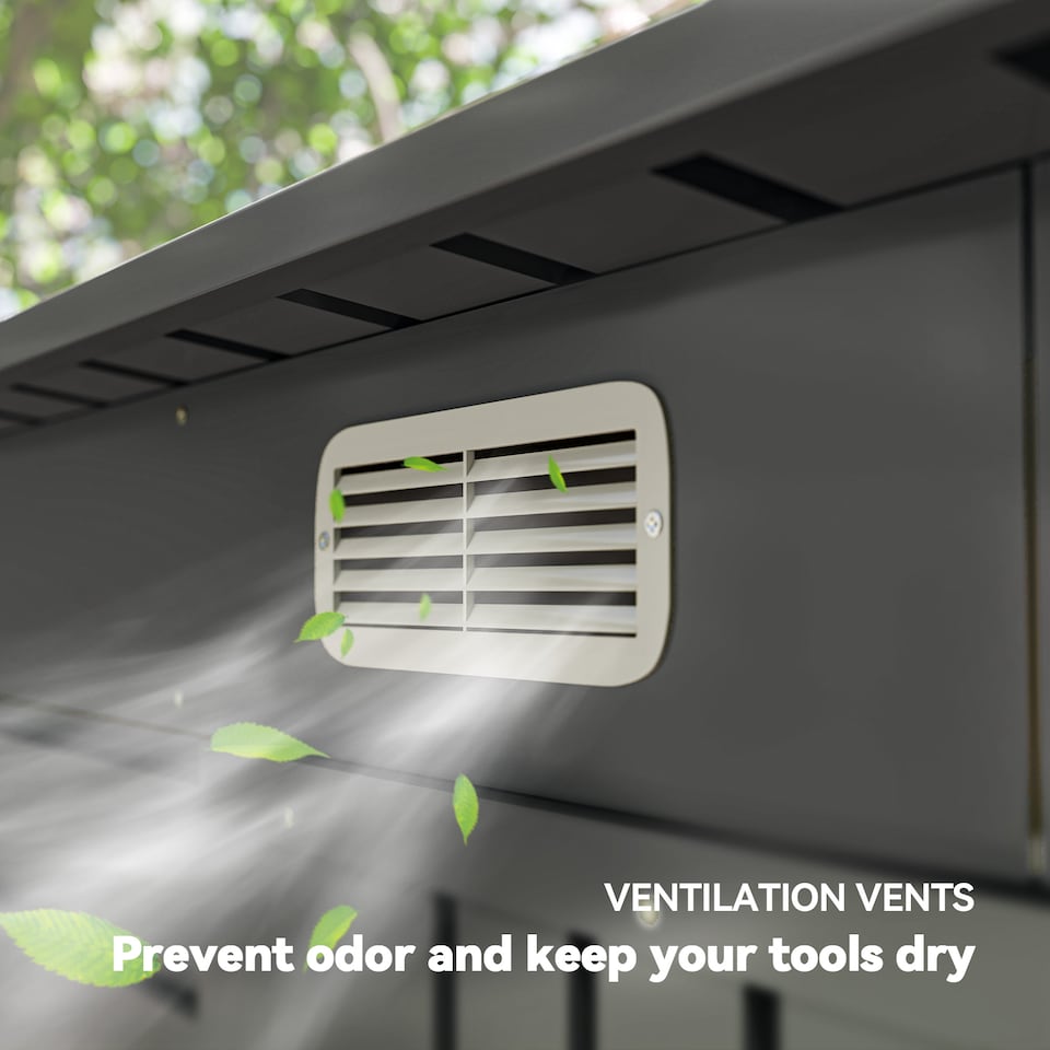 image 1 of Outsunny 6.3 x 4.3FT Garden Shed, Galvanised Metal Shed, Easy to Assemble, Outdoor Tool Storage Shed with Pent Roof, Lockable Door and 2 Vents, Grey | Grey | 1